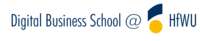 Digital Business School an der HfWU - Logo